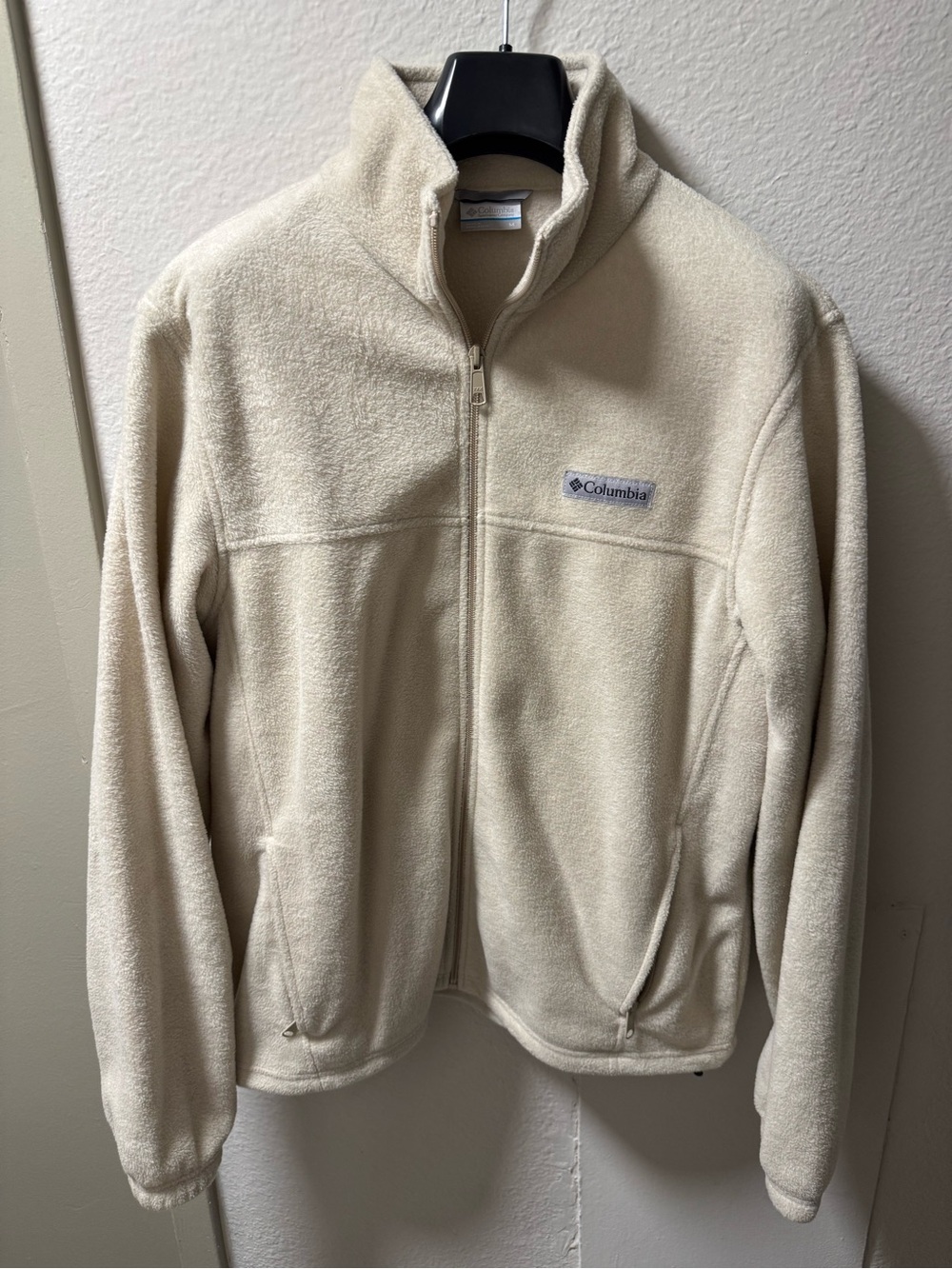 Columbia Men's Cream Full-Zip Fleece Jacket